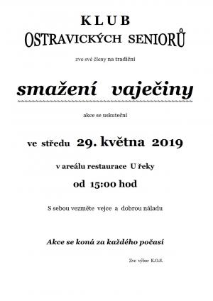 KLUB OSTRAVICKÝCH SENIORU pořádá 1