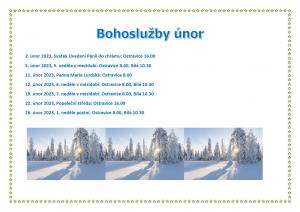 Bohoslužby leden 1