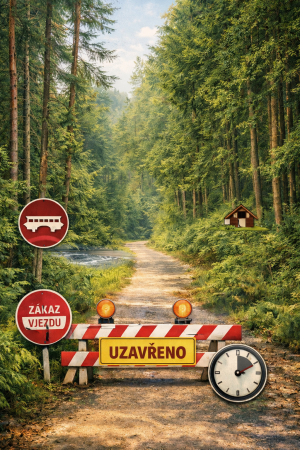 Dne 11.5.2026 bude na jeden den zastaven provoz na lesní komunikaci Smrčková 1